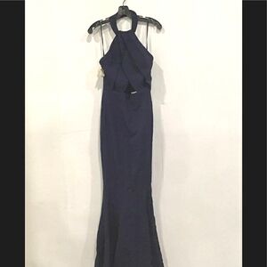 Fame and Partners Woman’s Navy Blue Fornal Dress cy